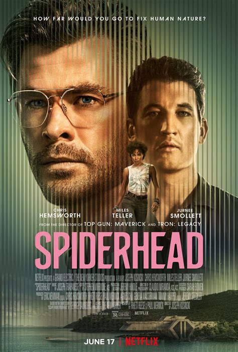 megafilm spiderhead Spiderhead 2022 | Maturity Rating: 16+ | 1h 47m | Thrillers A prisoner in a state-of-the-art penitentiary begins to question the purpose of the emotion-controlling drugs he's testing for a pharmaceutical genius